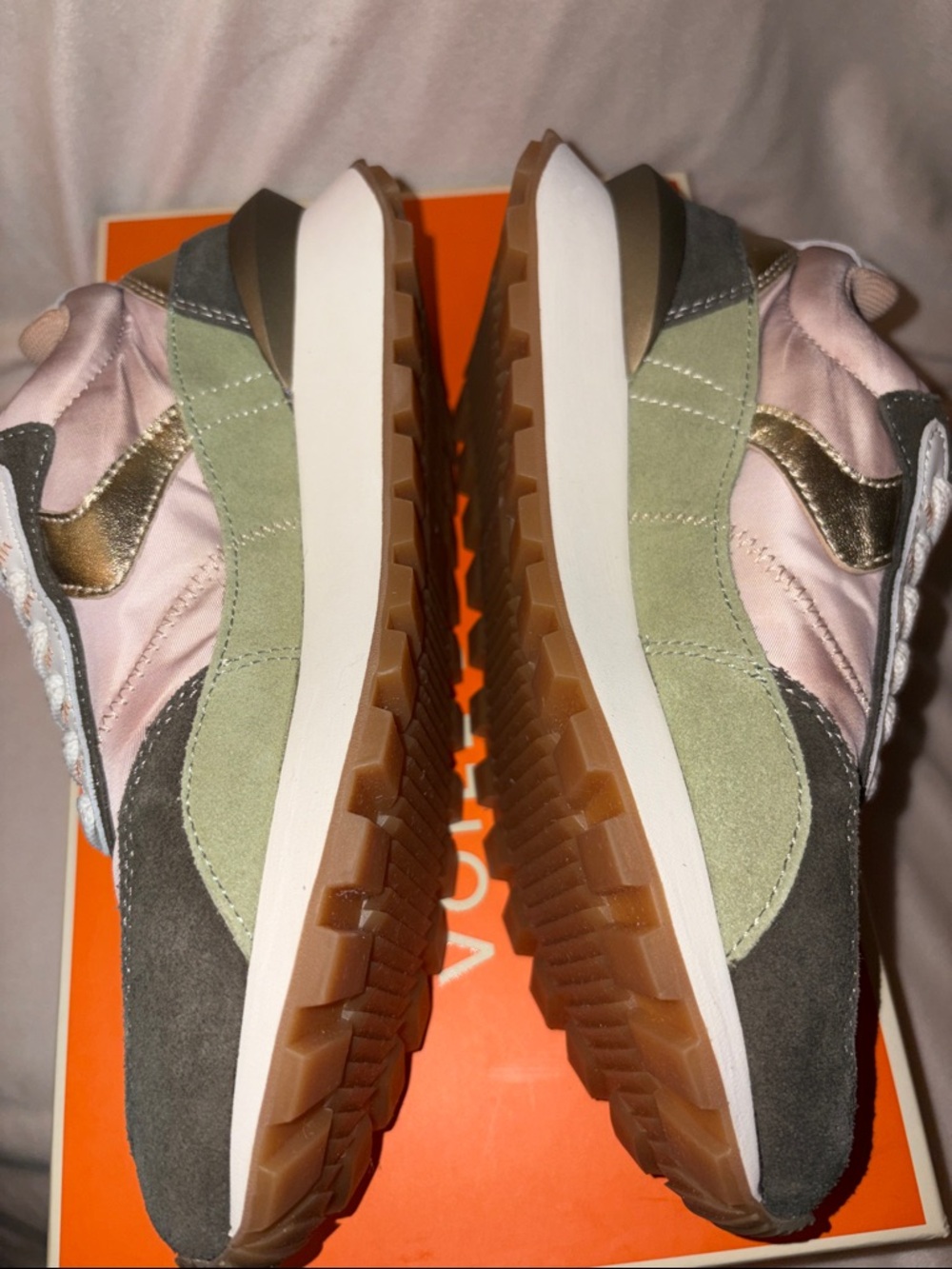 NWT VOILE BLANCHE Qwark Hype Sneaker in Army Green - Picture 14 of 16